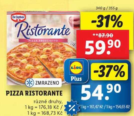 PIZZA RISTORANTE, 340 g/355 g