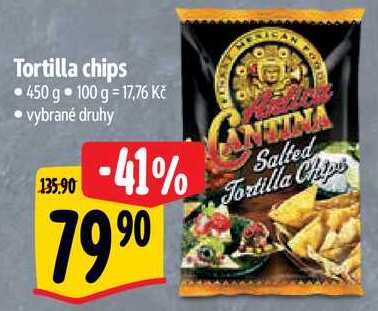 Tortilla chips, 450 g