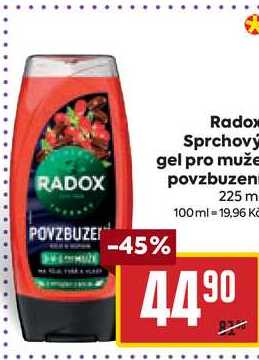 Radox Sprchový gel pro muže povzbuzeni 225 ml
