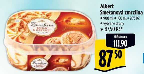 Albert Smetanová zmrzlina, 900 ml