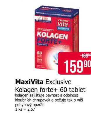MaxiVita Exclusive Kolagen forte+ 60 tablet