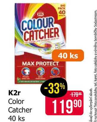 K2r Colour Catcher Prací ubrousky 40 ks