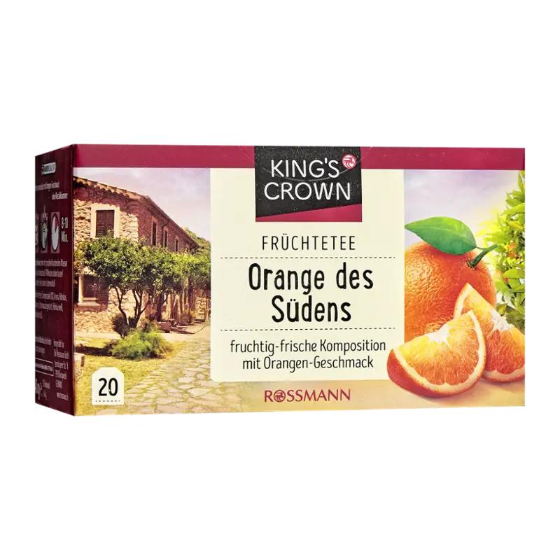 King's Crown Ovocný čaj pomeranč, 40 g