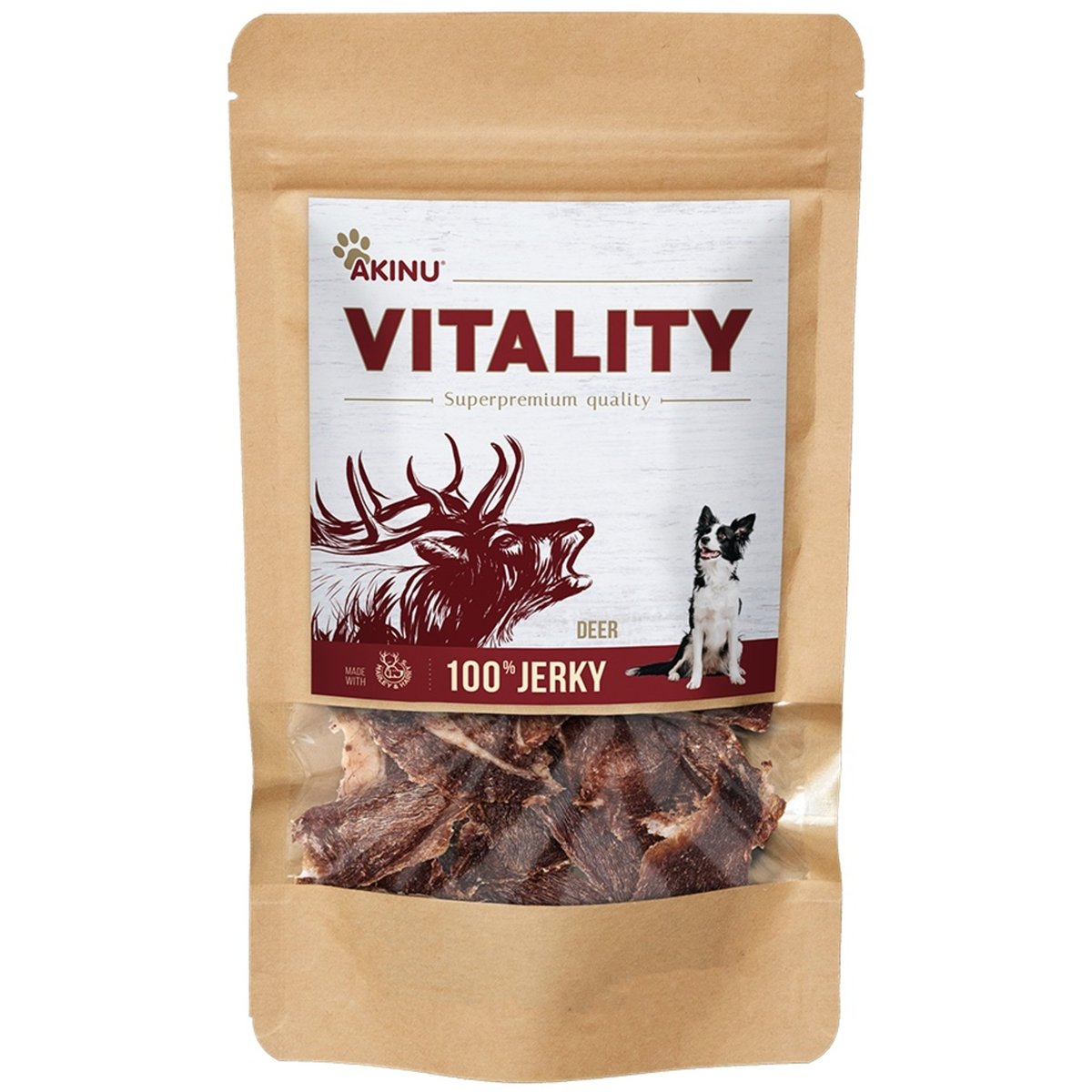 Akinu Vitality Jerky jelen pamlsek pro psy