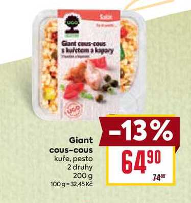Gant cous-cous kuře, pesto 2 druhy 200 g