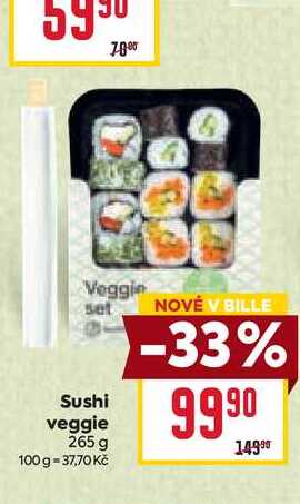 Sushi veggie 265 g