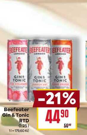 Beefeater Gin & Tonic RTD 0,25l