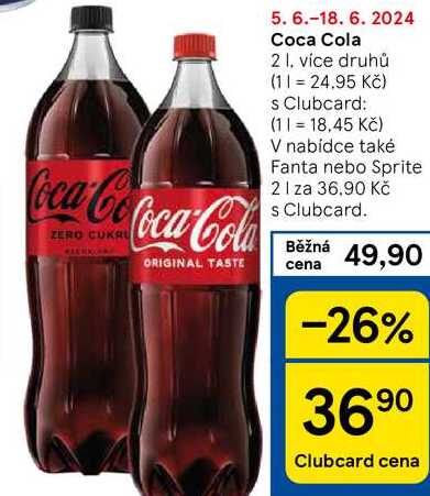 Coca Cola, 2 l 