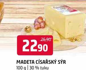 Madeta císařský sýr 100g, vybrané druhy