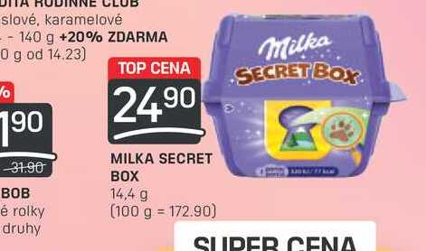 MILKA SECRET 14,4 g 