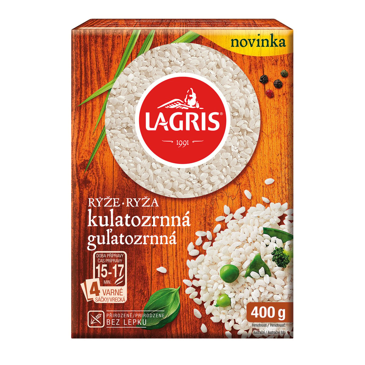 Lagris Rýže kulatozrnná varné sáčky