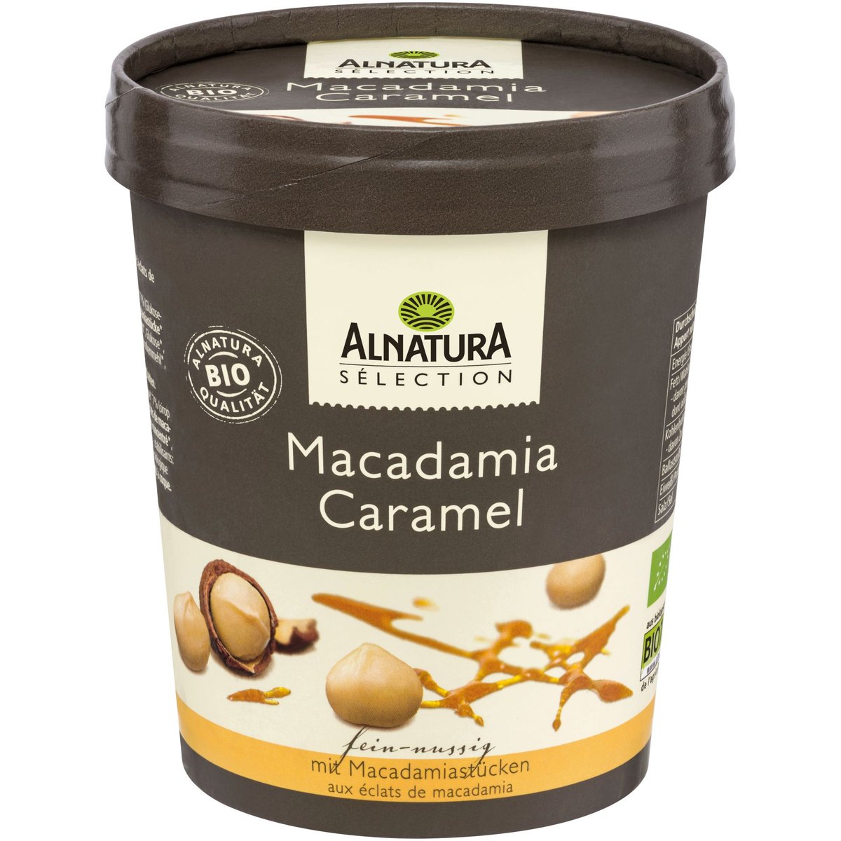 Alnatura BIO Vanilková zmrzlina s karamelem a makadamovými ořechy