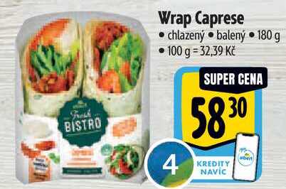 Wrap Caprese, 180 g 