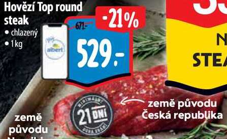 Hovězí Top round steak, 1 kg