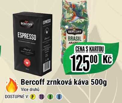 Bercoff zrnková káva 500g 