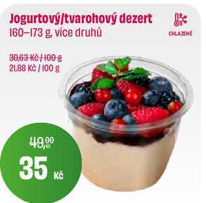 Jogurtový/tvarohový dezert 160-173 g