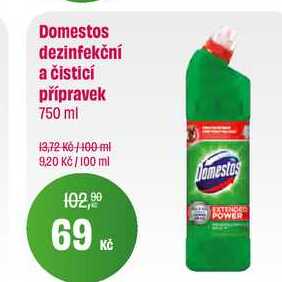 Domestos dezinfekční a čisticí přípravek 750 ml 