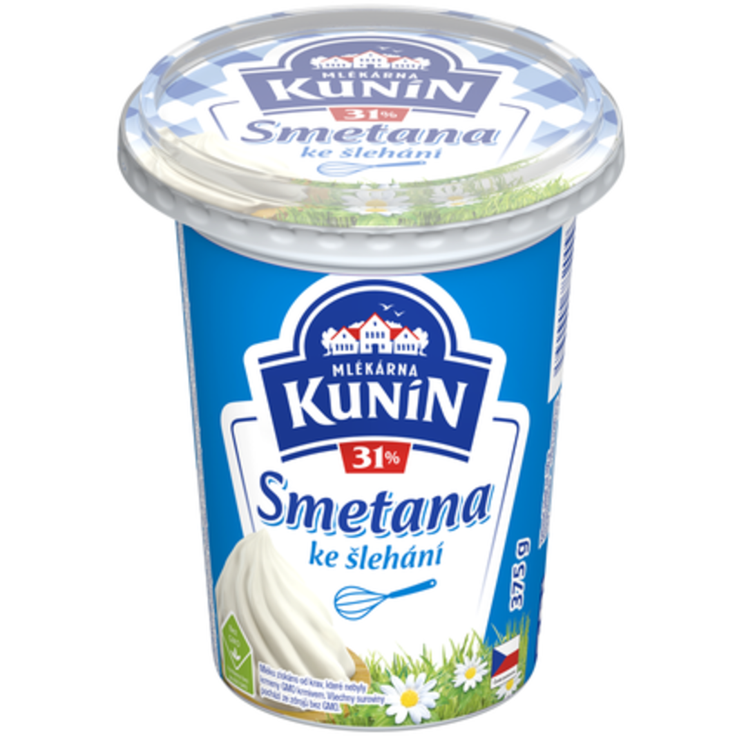 Mlékárna Kunín Smetana ke šlehání (31%)