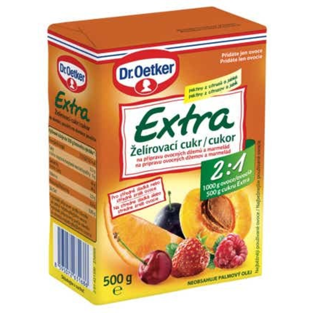Dr. Oetker Želírovací cukr Extra 2:1 na přípravu ovocných džemů a marmelád