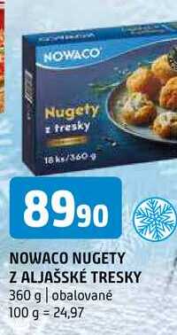 Nowaco Nugety z aljašské tresky 360g