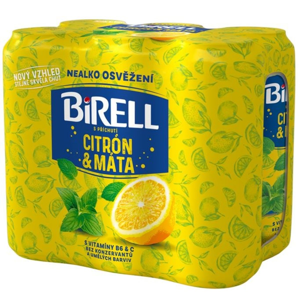 Birell Citron a máta nealkoholický 6×0,5 l plech