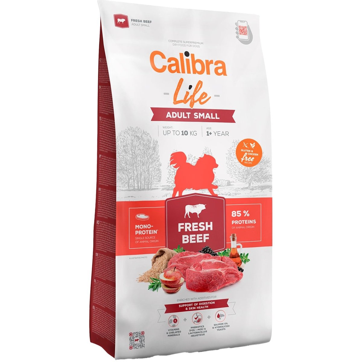 Calibra Dog Life granule pro dospělé psy malých plemen s hovězím