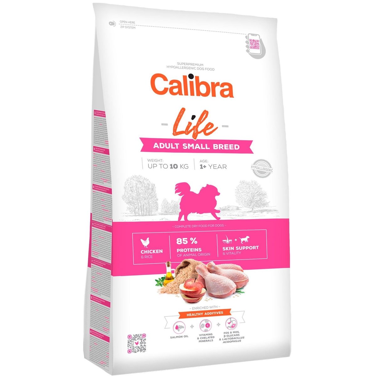 Calibra Dog Life granule pro dospělé psy malých plemen s kuřecím