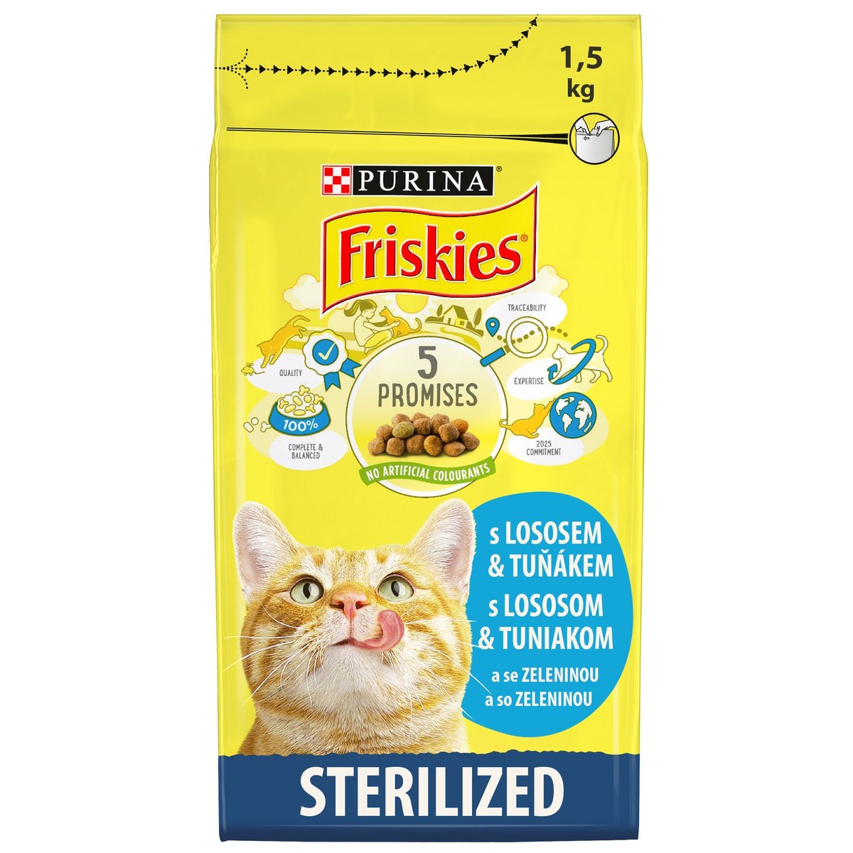 Friskies Sterile Cats s lososem a zeleninou pro kočky