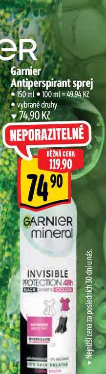   Garnier Antiperspirant sprej 150 ml  