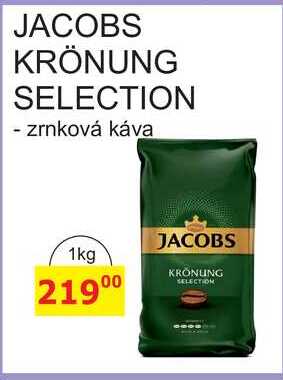 JACOBS KRÖNUNG SELECTION zrnková káva 1kg  v akci