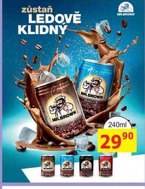 ledová káva Mr. Brown, různé druhy 240ml