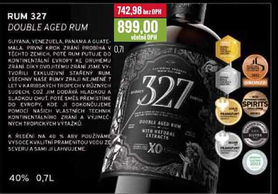 RUM 327 DOUBLE AGED RUM 0,7l