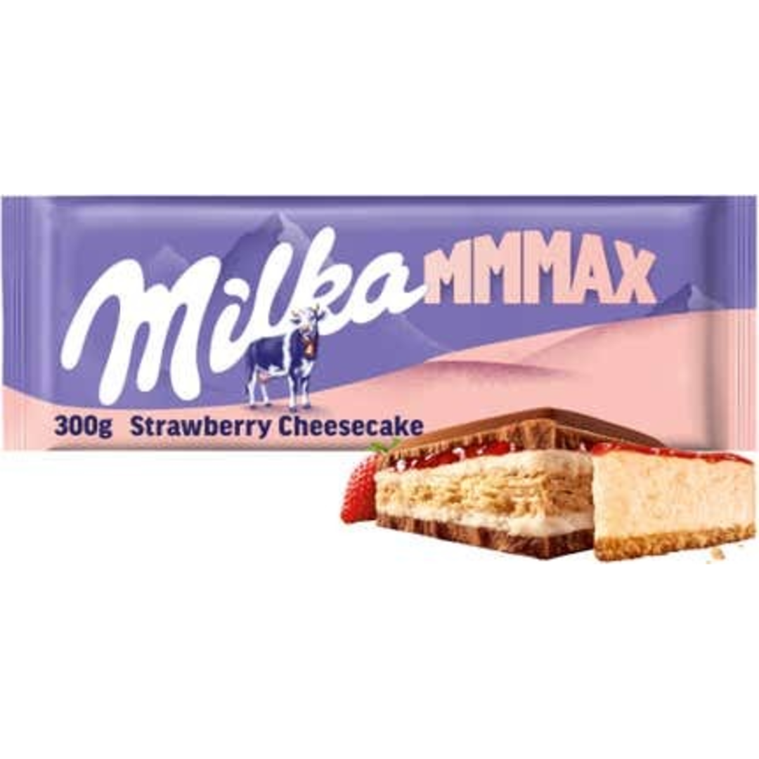 Milka Čokoláda Mmmax Strawberry Cheesecake mléčná