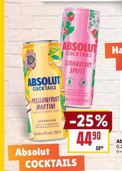 Absolut RDT PM 0,25l