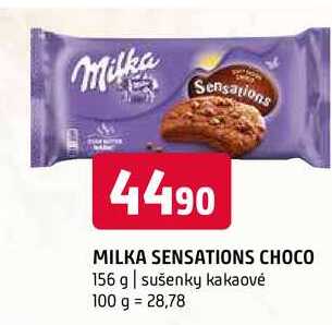 Milka Sensations choco 156 g sušenky kakaové