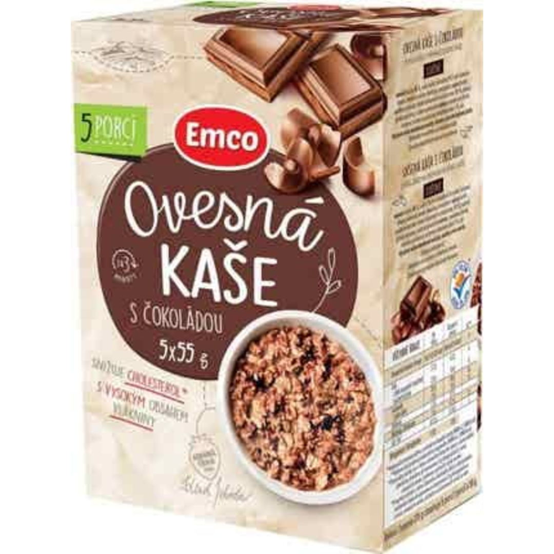 Emco Ovesná kaše s čokoládou 5x55g