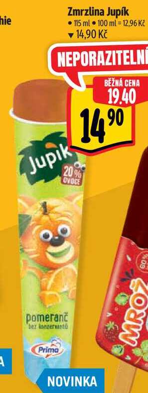 Zmrzlina Jupík, 115 ml