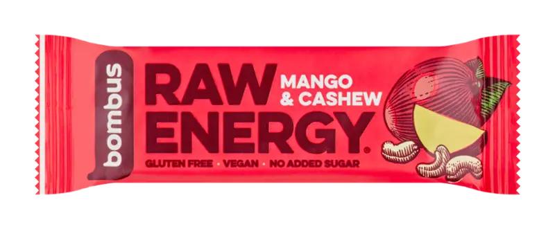 Bombus Tyčinka Raw Energy Mango & Cashew, 50 g v akci