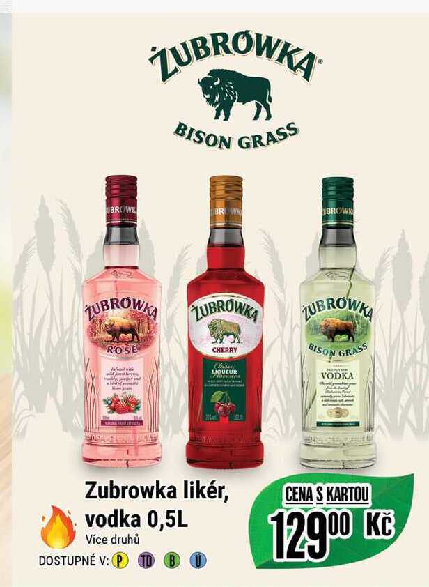 Zubrowka likér, vodka 0,5 L