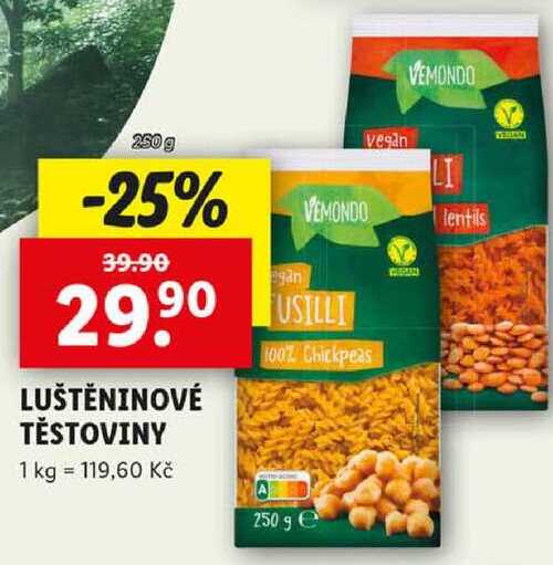 LUŠTĚNINOVÉ TĚSTOVINY, 250 g