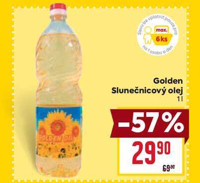 Golden Slunečnicový olej 1l