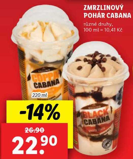 ZMRZLINOVÝ POHÁR CABANA, 220 ml