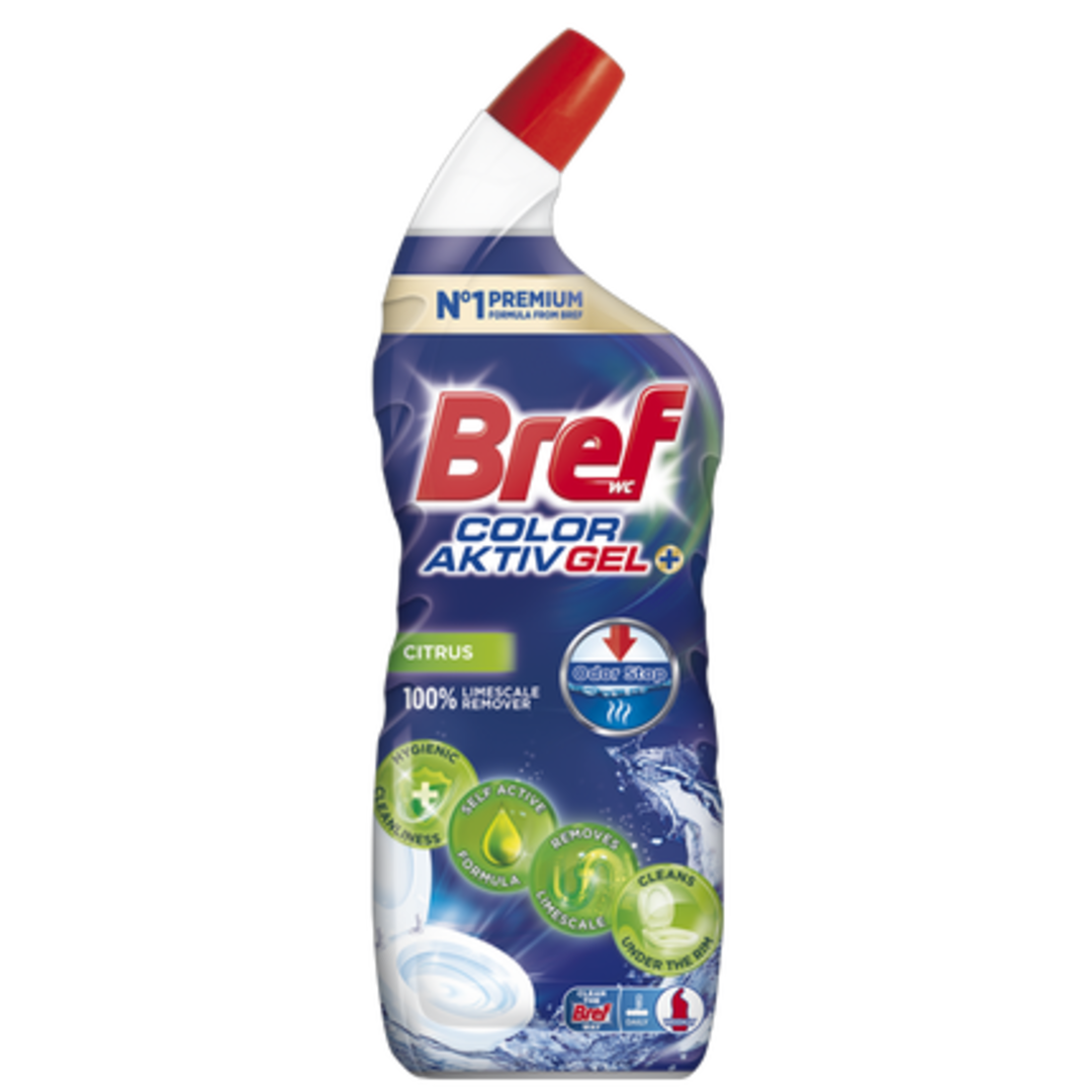 Bref Color Aktiv Gel+ Citrus WC čistič