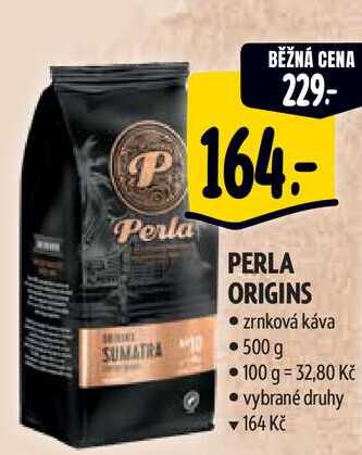  PERLA ORIGINS   zrnková káva 500 g  