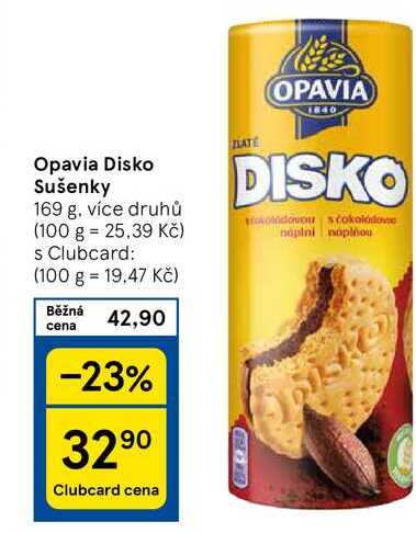 Opavia Disko Sušenky, 169 g