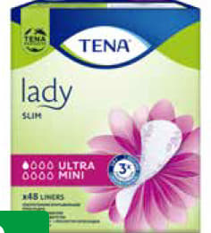 TENA LADY SLIM inkontinenční vložky Ultra Mini, 48 ks