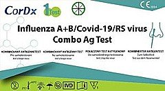 CorDx Influenza A+B/Covid-19/RS virus Kombinovaný antigenní test 4v1 1 ks