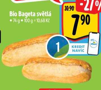 Bio Bageta světlá • 74 g 