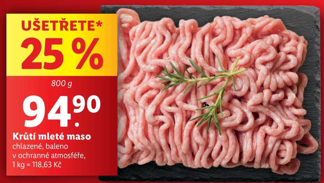 Krůtí mleté maso, 800 g
