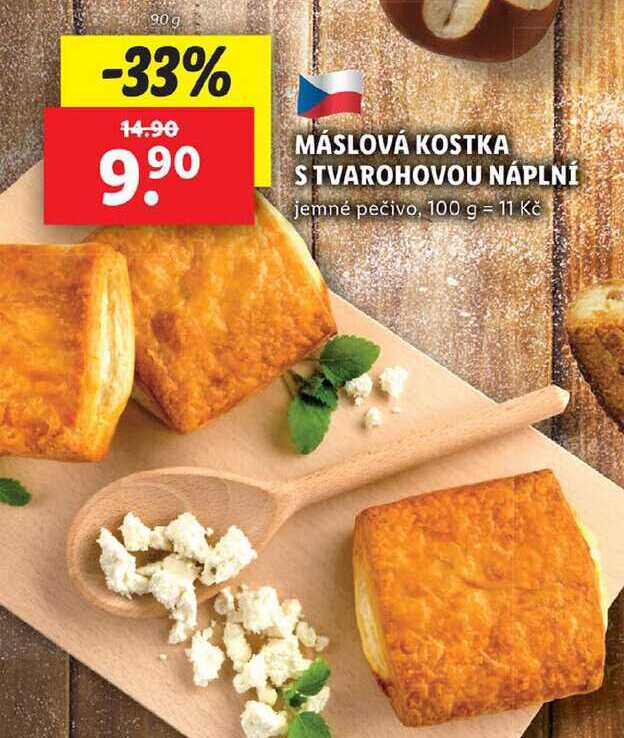 MÁSLOVÁ KOSTKA STVAROHOVOU NÁPLNÍ, 90 g
